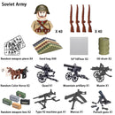 40 pcs/lote ww2 personagens militares wwii soldados do exército blocos de construção montagem de tijolos do exército nacional armas brinquedos para crianças