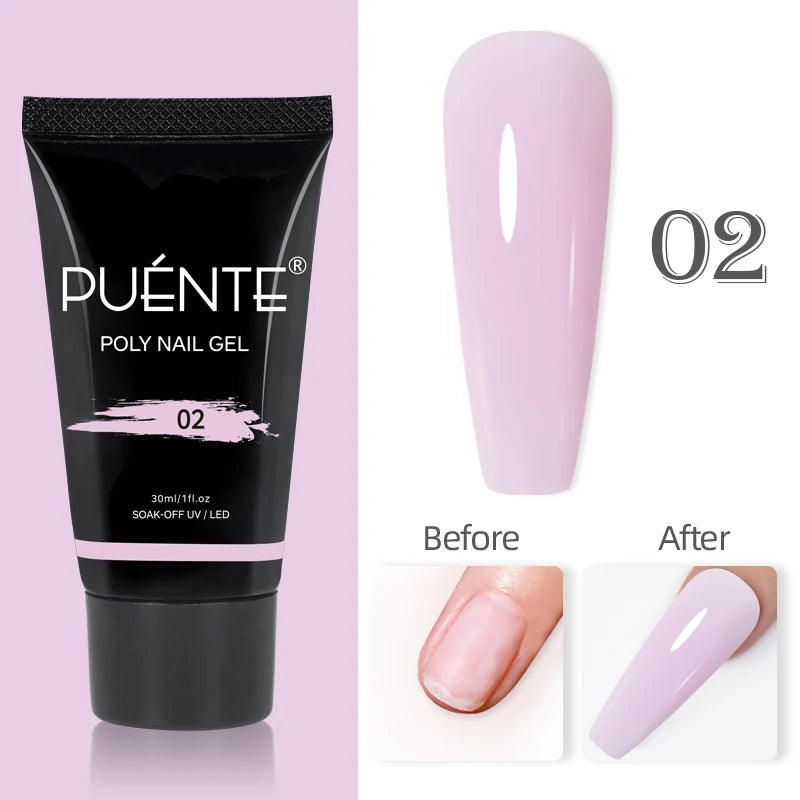 Esmalte em Gel Autonivelante 15ML Livre de Hema Gel Transparente Rígido Extensão de Unhas Modelagem 3D Cola para Strass Removedor de Verniz UV