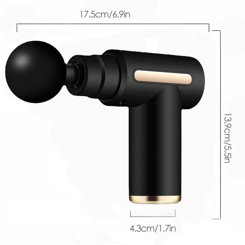 Mini Pistola de Massagem Muscular Protable Body Massager Massageador de percussão portátil profundo para corpo de costas e pescoço perna