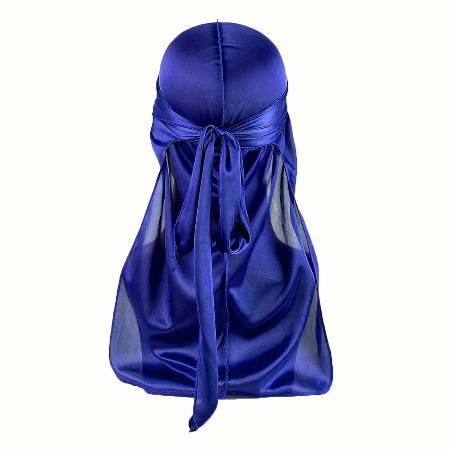 Boné de Seda Durag para Homens Bandana Silky DuRag Doo Rag Long Tail Waves Cap