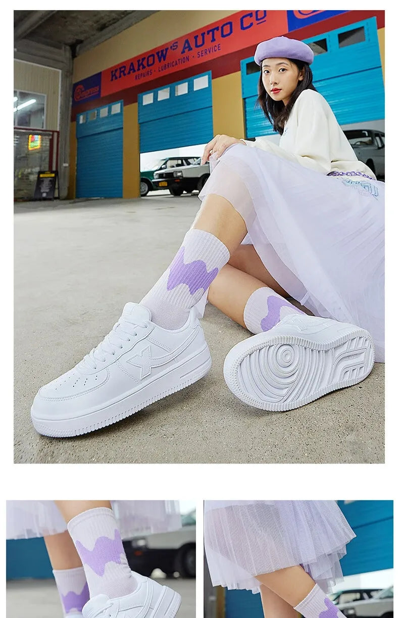 Xtep Homens Sapatos de Skate Antiderrapante Casual Branco Casal Tênis de Skate Masculino Feminino Sapatos de Marca de Luxo 881219319851
