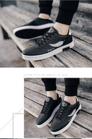 Homens brancos Calçados Esportivos Moda Homens Sapatos Casuais Homem de Couro Flats Conforto Resistente Tênis Casuais Masculinos Zapatillas De Hombre