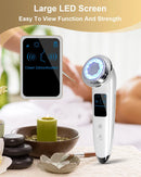 Dispositivo de Lifting Facial com Microcorrente EMS, Terapia de Luz LED, Reafirmação da Pele, Elevação Facial Elétrica, Vibrador e Massageador Facial Aquecido