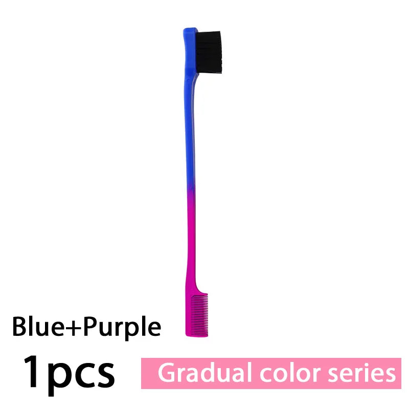 Escova Pente para Cabelo 3 em 1 1-10 Unidades Escova de Dupla Face Pente para Baby Hair & Escova para Sobrancelhas Escova de Alisamento Ferramenta para Cabelo