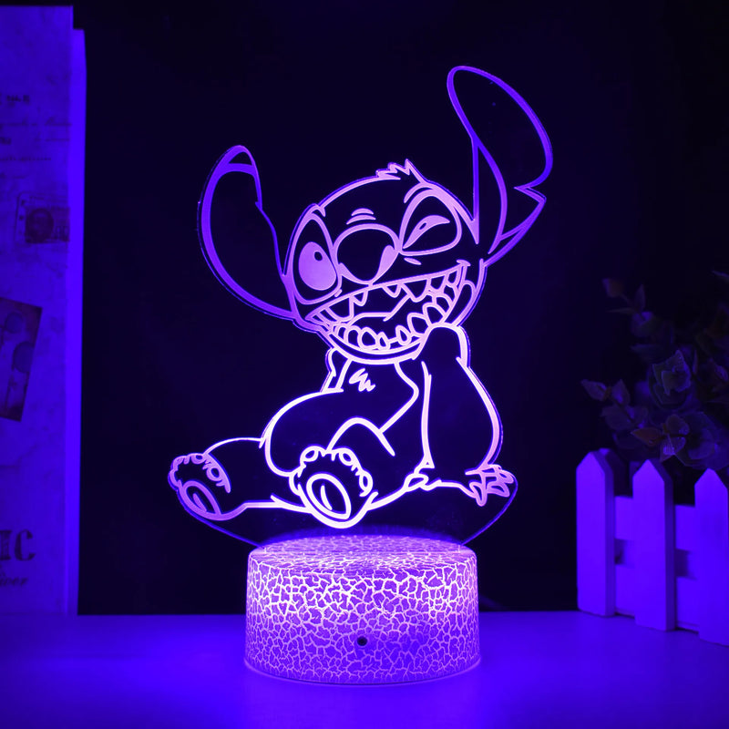 Luz noturna de ponto de ilusão 3D com controle remoto e lâmpada de decoração de quarto de toque inteligente Aniversário Dia dos Namorados Presentes de Natal