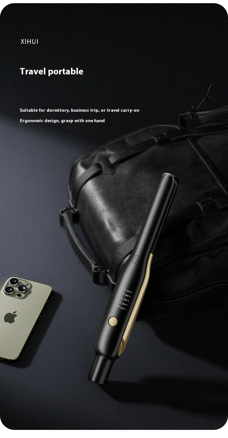 Mini Chapinha e Modelador 2 em 1 - Cerâmica, Aquecimento Rápido 140-220°C - Prancha Portátil para Cabelos Curtos e Viagens