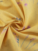 Vestido Feminino Casual Oymimi com Estampa Amarela Elegante Alças Finas Costas Abertas Moda Outono Cintura Alta Vestido de Tornozelo