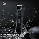 RESUXI 2 em 1 Aparador de Cabelo Elétrico Masculino Body Grooming Clipper Virilha Depiladora Púbica Lâmina de Cerâmica À Prova D'Água Macho Barbeador