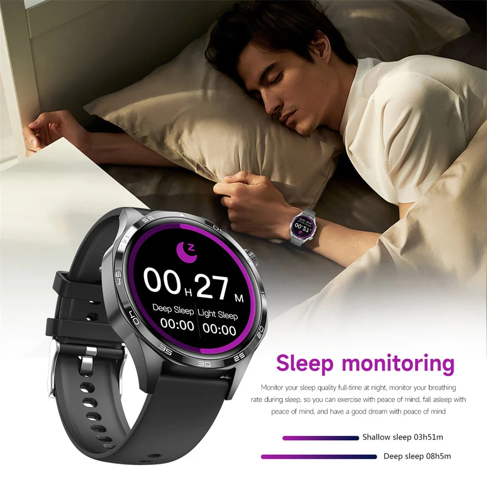 Para HUAWEI GT5 Pro GPS NFC Relógio Inteligente Masculino 360 * 360 Tela AMOLED Frequência cardíaca Bluetooth Chamada IP67 Homem à prova d'água Smartwatch 2024