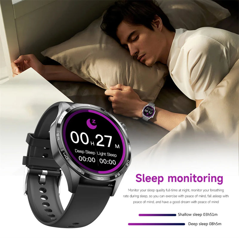Para HUAWEI GT5 Pro GPS NFC Relógio Inteligente Masculino 360 * 360 Tela AMOLED Frequência cardíaca Bluetooth Chamada IP67 Homem à prova d'água Smartwatch 2024