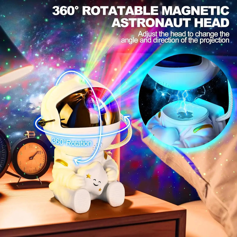 Projetor de Céu Estrelado de Astronauta do Brasil, Luz Noturna de Galáxia, Projetor de Céu Estrelado, Luz de Astronauta LED, Quarto e Sala de Jogos