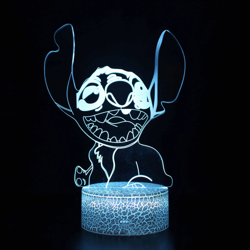 Luz noturna de ponto de ilusão 3D com controle remoto e lâmpada de decoração de quarto de toque inteligente Aniversário Dia dos Namorados Presentes de Natal
