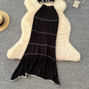 SINGREINY Verão Suave Ternos de Tricô Mulheres Botão Design Manga Curta O Pescoço Tops + Bodycon Saia Gancho Flor Oco 2pcs Set