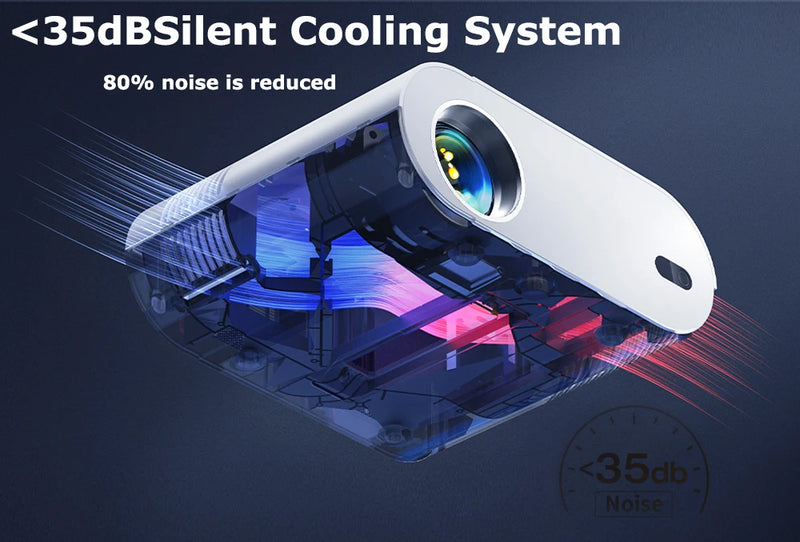 DITONG proyector 4k projetor led 1080p Android com Dual WiFi 6 e Bluetooth AutoFocus Home Theater HD Native smart home