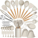 Conjunto de cozinha de utensílio de silicone 36pcs com suporte