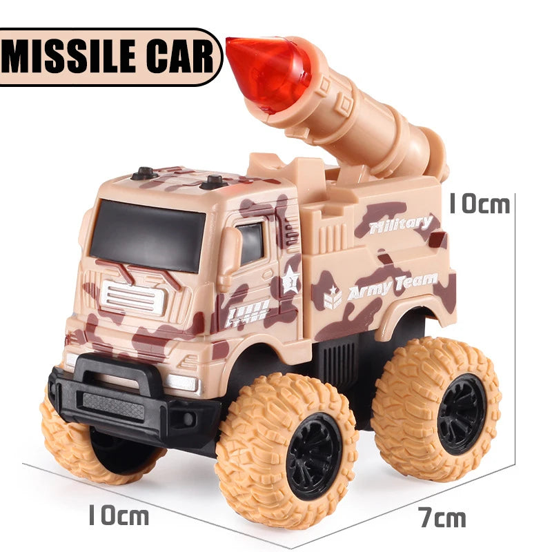 Puxe para trás o carro de brinquedo Rotação inercial do carro Veículo off-road com tração nas quatro rodas SUV Racing Power Car Toy CarGift para crianças