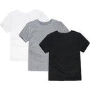 Camisetas clássicas para meninos meninas algodão branco preto camisetas de manga curta para bebê criança Roupas infantis Crianças de 2 a 14 anos