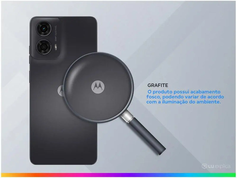 Smartphone Motorola Moto G24 128GB Graphite 4GB + 4GB RAM Boost 6,6 "Camera. Dual + Selfie 8MP Dual Chip