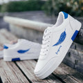 Homens brancos Calçados Esportivos Moda Homens Sapatos Casuais Homem de Couro Flats Conforto Resistente Tênis Casuais Masculinos Zapatillas De Hombre