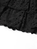 TWOTWINSTYLE Cut Out Bainha em camadas Vestido Sexy Para Mulheres Sem Alças Sem Mangas Fora Do Ombro Cintura Alta Mini Vestidos Roupas Femininas