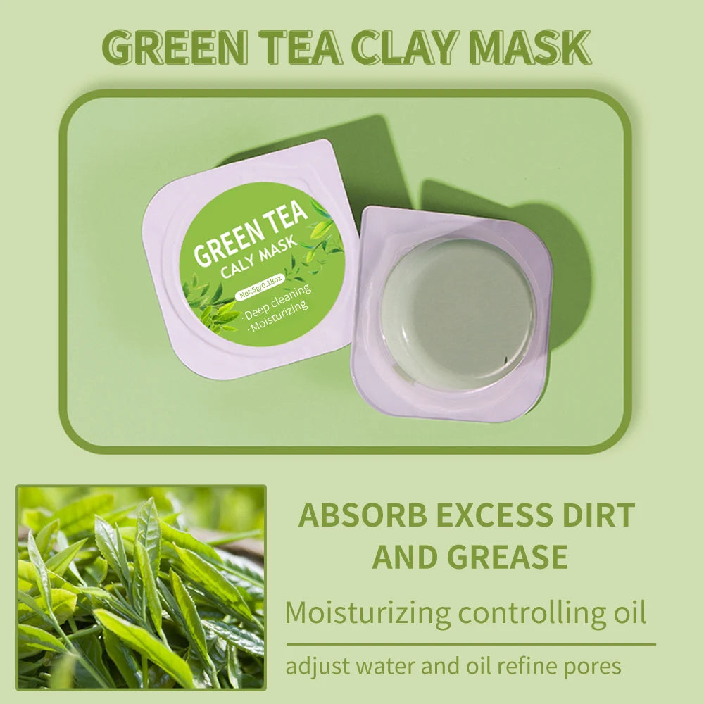 Máscara facial de argila rosa, adequada para cuidados faciais