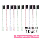 Escova Pente para Cabelo 3 em 1 1-10 Unidades Escova de Dupla Face Pente para Baby Hair & Escova para Sobrancelhas Escova de Alisamento Ferramenta para Cabelo