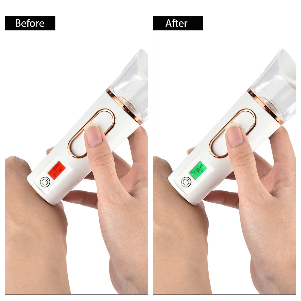 Mini Nebulizador Facial Nano Teste de Pele