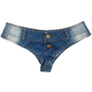 Mulheres Praia Denim Tanga Shorts Meninas Sexy Boate Mini Short Jeans Senhoras Disco Pole Dance Hotpants Micro Mini Shorts