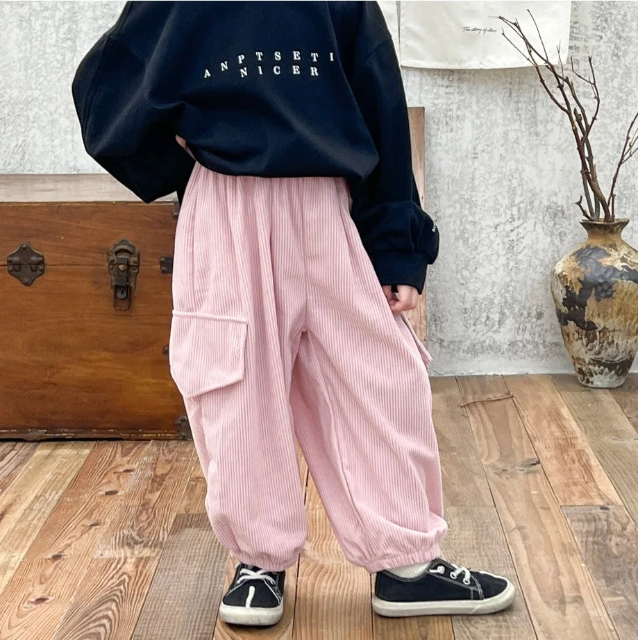 Calças para Bebês Meninos e Meninas 2024 Macacão de Bebê Simples para Meninos Legais Primavera e Outono Crianças Roupas Infantis Inferiores