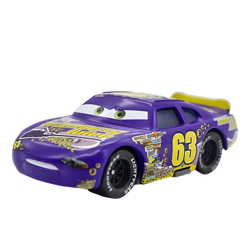 Disney Pixar Cars 3 Lightning Mcqueen Smokey Chick Hicks Collection 1:55 Veículos Diecast Alloy Car Toys Modelo Para Crianças Presente
