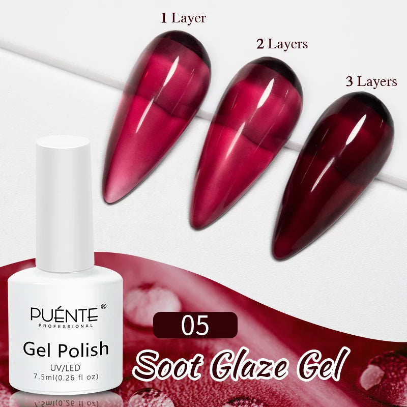 Esmalte em Gel Autonivelante 15ML Livre de Hema Gel Transparente Rígido Extensão de Unhas Modelagem 3D Cola para Strass Removedor de Verniz UV