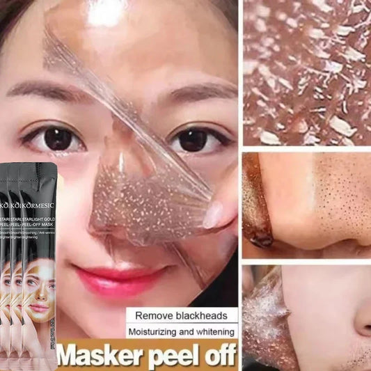 Máscara de Ouro 24k Peel Off para Remoção Instantânea de Sardas