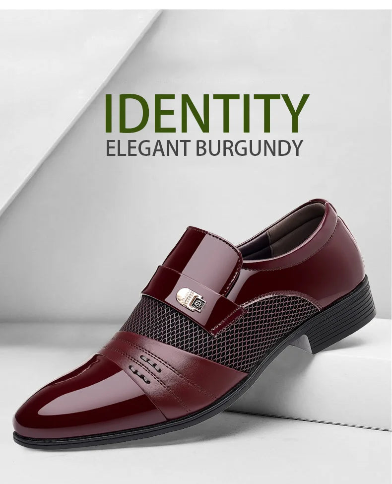Oxford Sapatos Masculinos de Luxo Laca Sapato de Casamento Apontado Dedo Do Pé Sapatos de Vestido para Homens Clássicos Homens de Negócios Sapatos de Couro Tamanho Grande 38-48