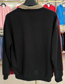 Moletom com capuz de gola polo de manga comprida unissex, blusa de moletom fashion com blocos de cores e patchwork, com capuz para homens, elegante, moletom masculino