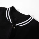 Preto Cinza Branco Cor Sólida Jaqueta Solta Oversize S-5XL Roupas Masculinas Mulheres Uniforme de Beisebol Casaco de Rua Jaquetas Macias de Lã Quente