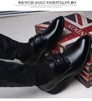 Primavera e Outono Britânico Casual Business Formal Sapatos de Couro Sapatos Masculinos Aumentando Sapatos Únicos Sapatos Sapatos Casuais Terno