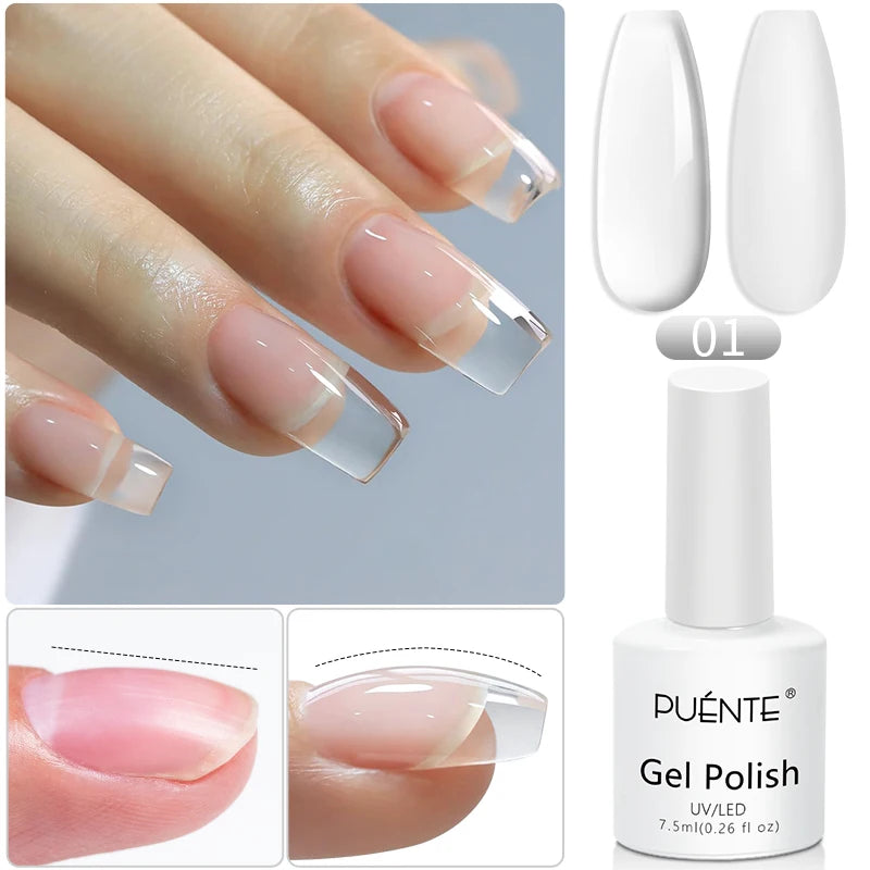Solid Nail Tip Gel For Quickly Extend Nail Transparent 3D Modeling Carve Gel Soak Off UV Nail Art Gel Varnish 15ML Function Gel