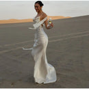 Sexy fita branca de seda cetim estilingue vestido para as mulheres elegante swing colarinho backless vestidos longos 2025 mulheres novo praia férias robe