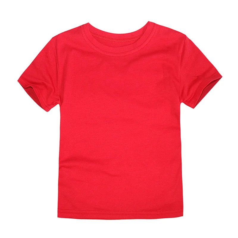 Camisetas clássicas para meninos meninas algodão branco preto camisetas de manga curta para bebê criança Roupas infantis Crianças de 2 a 14 anos