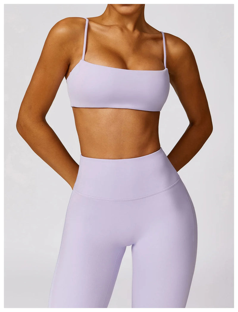 Sexy Fitness Treino Mulheres Conjunto de Ioga Treino Sem Costura Sportswear Roupas de Ginástica Sutiã Esportivo Top Leggings de Cintura Alta Ternos Esportivos