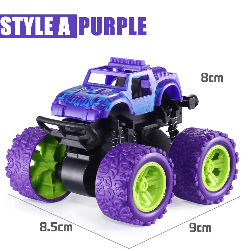 Puxe para trás o carro de brinquedo Rotação inercial do carro Veículo off-road com tração nas quatro rodas SUV Racing Power Car Toy CarGift para crianças