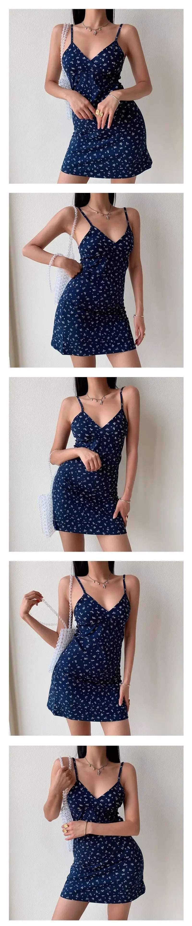 Vestido de tanque com decote em V com impressão vintage para mulheres verão 2025 novo padrão florido saia de tanque roupas femininas comércio exterior