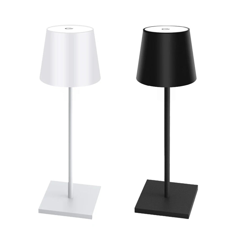 Recarregável LED Lâmpada de mesa Interruptor de toque 3 níveis Luzes de mesa reguláveis Bar Club Dinner Iluminação ambiente decorativa criativa