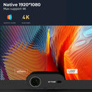 DITONG proyector 4k projetor led 1080p Android com Dual WiFi 6 e Bluetooth AutoFocus Home Theater HD Native smart home