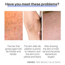 Inibidor de Remoção de Crescimento de Pelos Barba Biquíni Pernas Íntimas Corpo Axila Lotioína Suaviza a Pele e Cabelo Depilatório Indolor Permanante