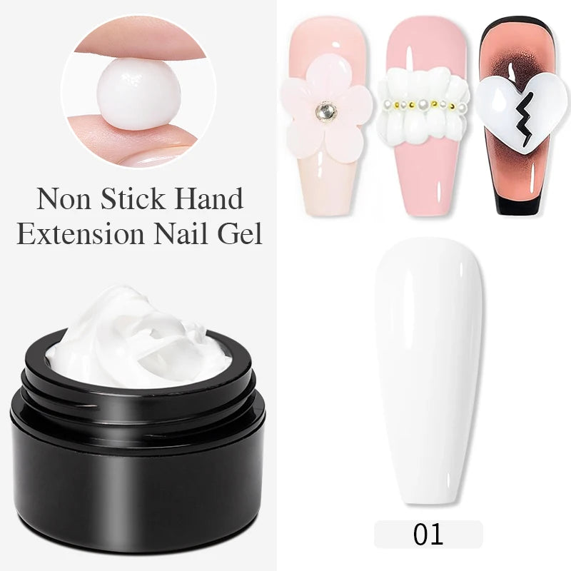 Solid Nail Tip Gel For Quickly Extend Nail Transparent 3D Modeling Carve Gel Soak Off UV Nail Art Gel Varnish 15ML Function Gel