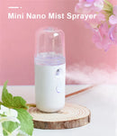 Spray Hidratante Facial Nano Vaporizador de Rosto Nebulizador para Casa e Viagem Mini Umidificador Recarregável Dispositivo de Beleza Feminino Cuidados com a Pele