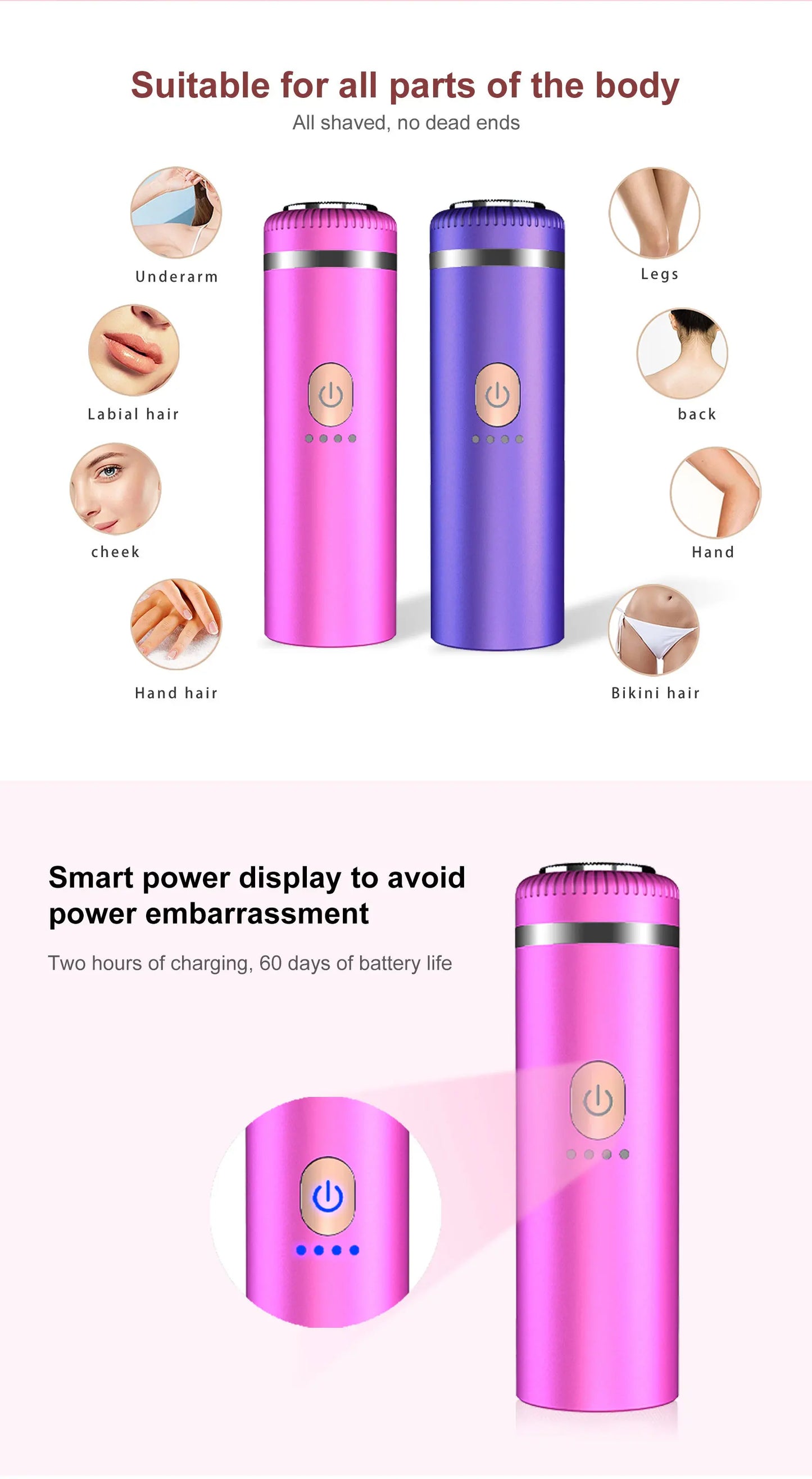 Removedor de Pelos Faciais para Mulheres