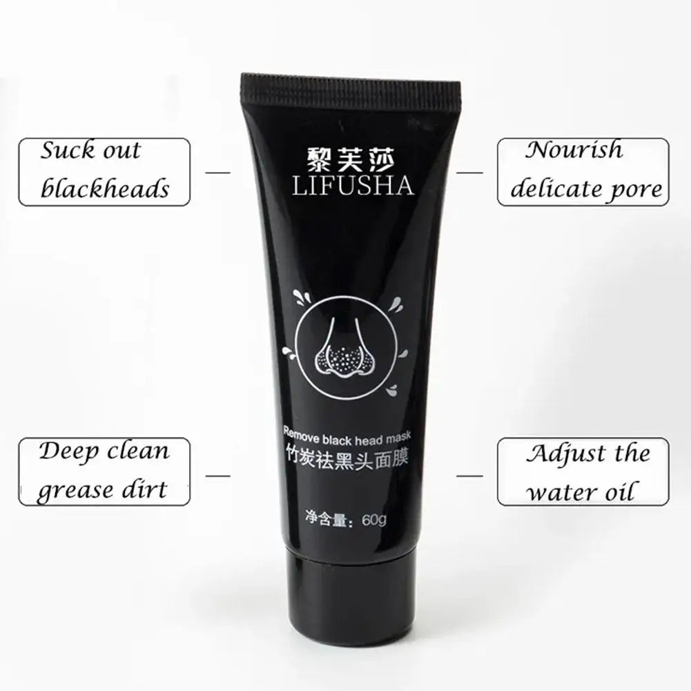Máscara Facial de Lama com Carvão Vegetal de Bambu 60g