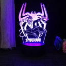 Homem-Aranha 3D Acrílico Luz Noturna USB Estéreo LED Lâmpada de Mesa Luz Fantasma Surpresa Presente de Aniversário LED Luz Usando USB e Bateria